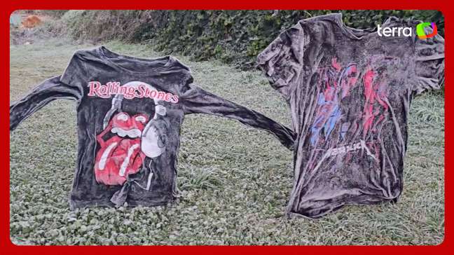 Fotojornalista mostra camisetas congeladas após Santa Catarina registrar dia mais frio do ano