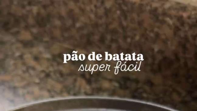 Pão de babata na frigideira